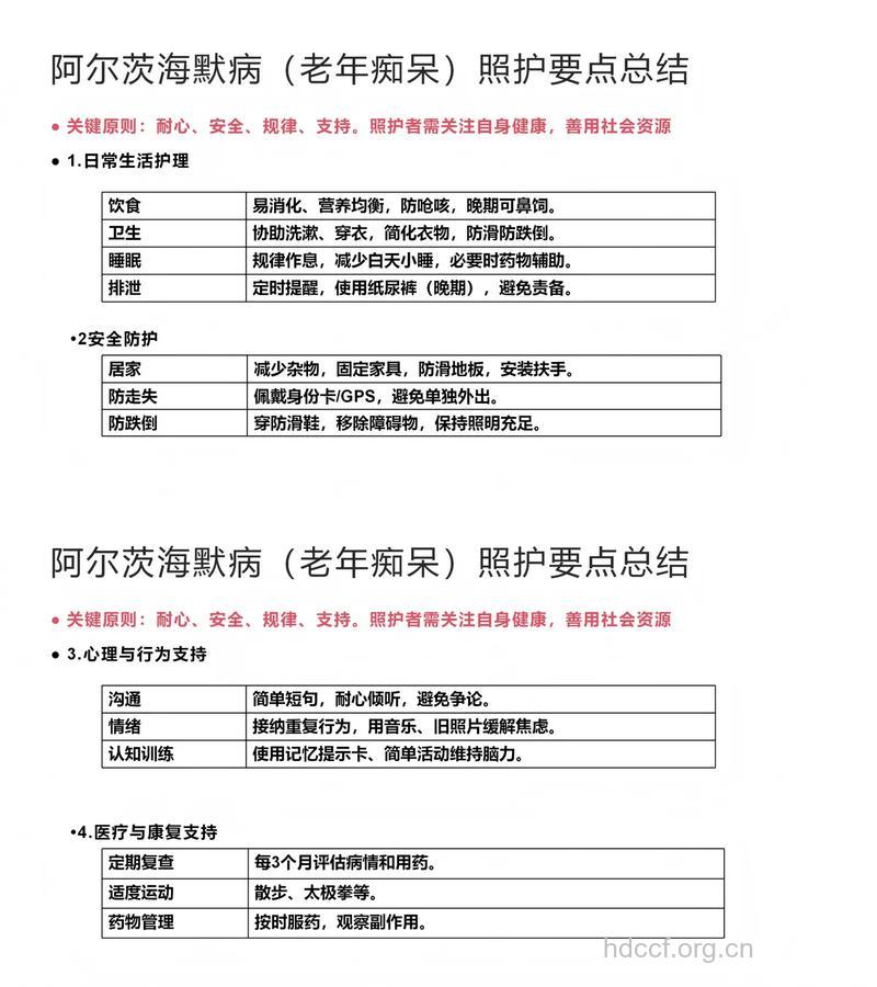 老年痴呆有哪些护理要点