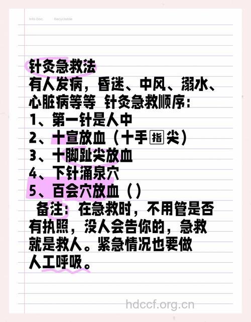 中医有哪些急救方法