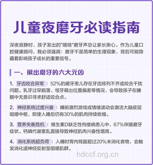 小孩子夜磨牙怎么办