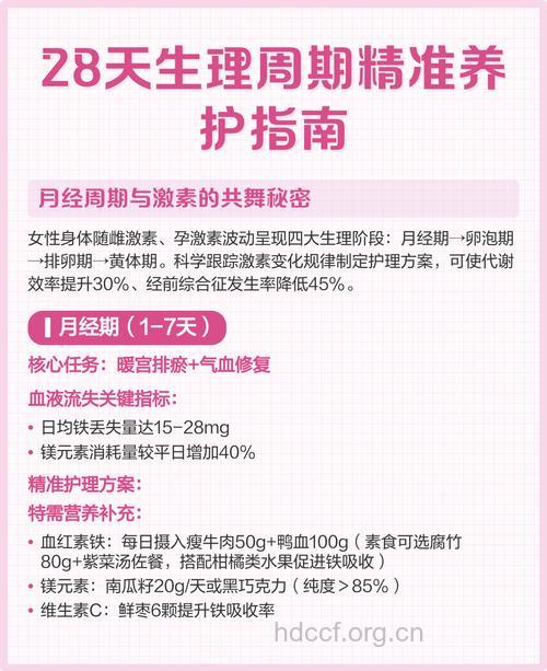 二十八天的生理周期保养法