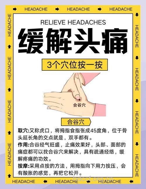 头痛的自我按摩保健法