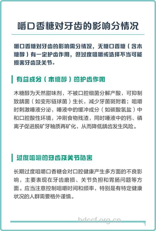 长时间嚼口香糖对牙齿的危害
