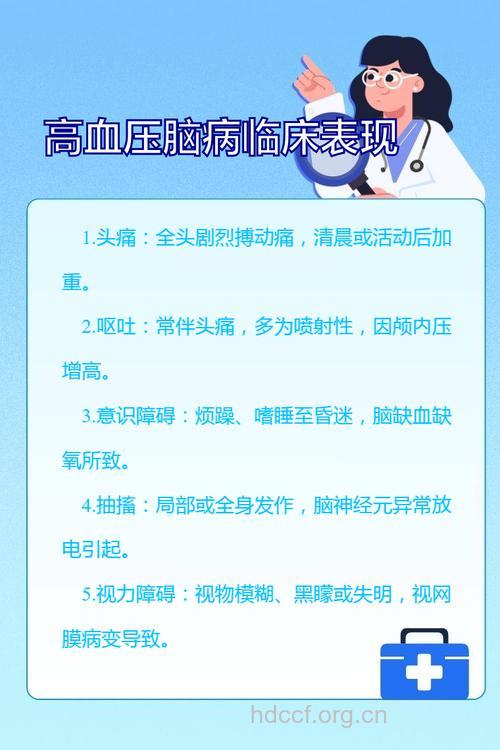 高血压脑病有哪些症状？