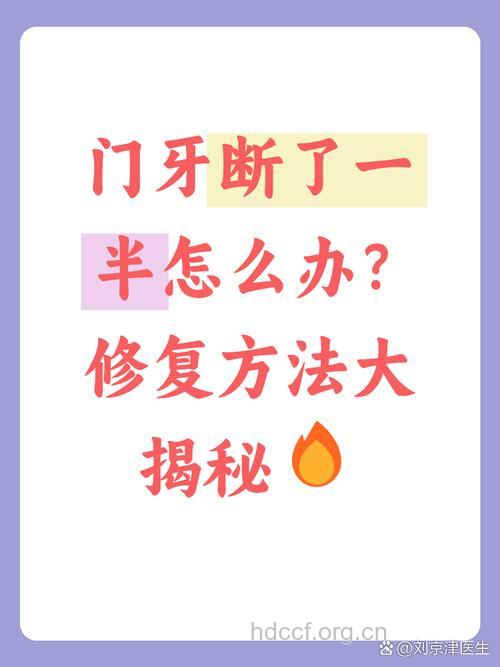 门牙摔断了可以补吗