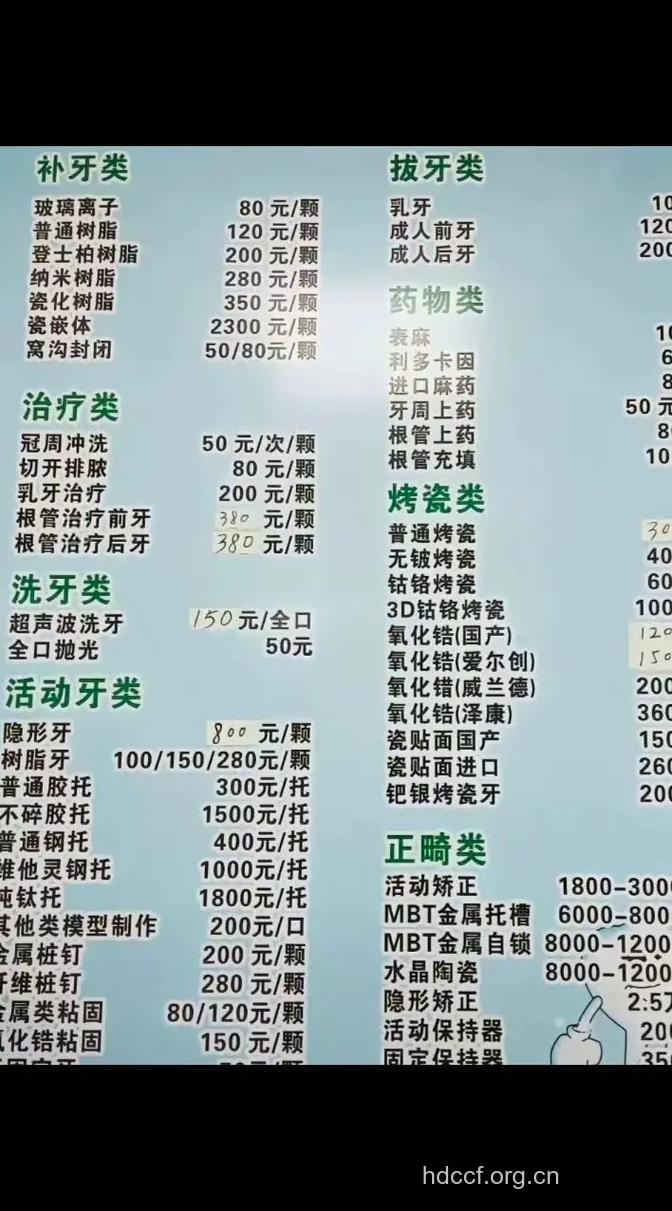 补牙要多少钱