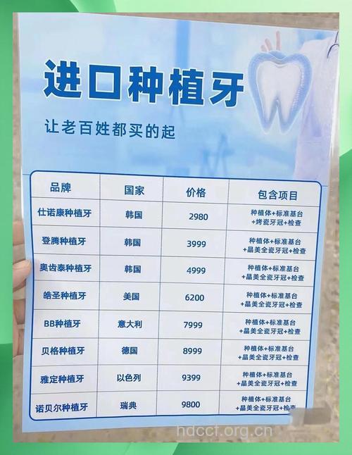 种植牙的价格与什么有关