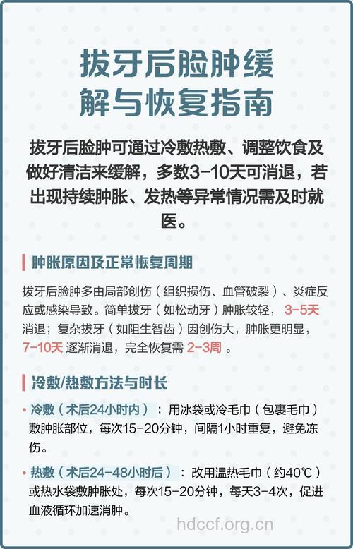 拔牙后脸肿了怎么办