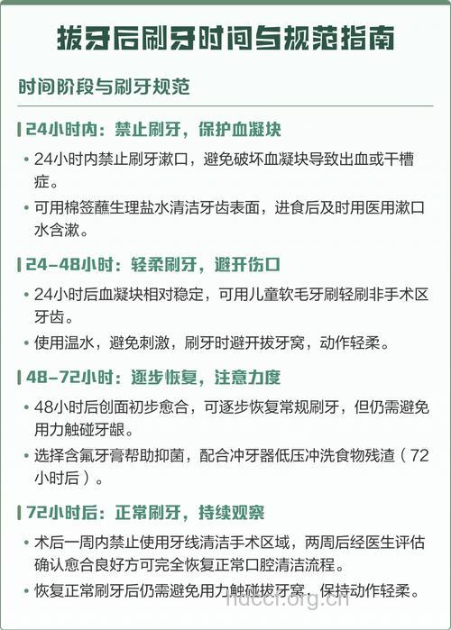 拔牙后多久可以刷牙 要注意什么