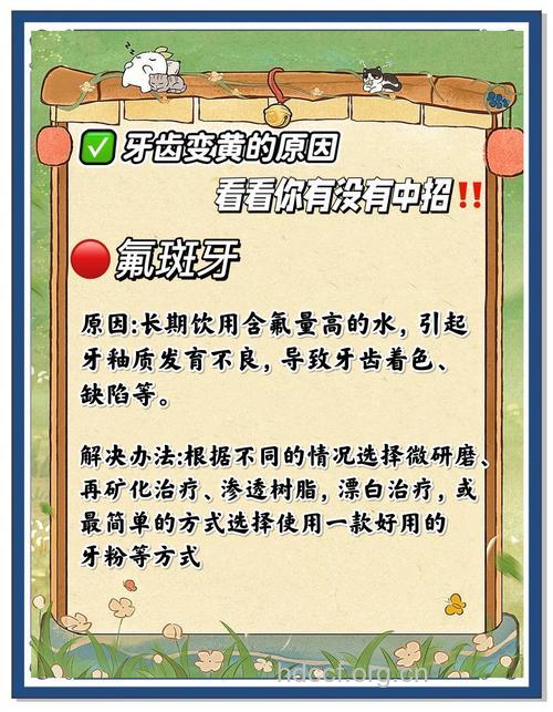 牙齿发黄的原因及治疗方法
