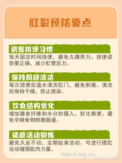预防肛裂养成定时排便习惯