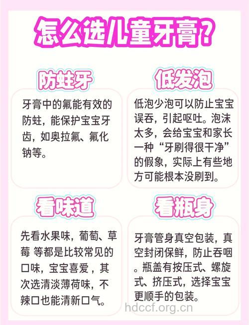 儿童正确使用牙膏,小心含氟过量