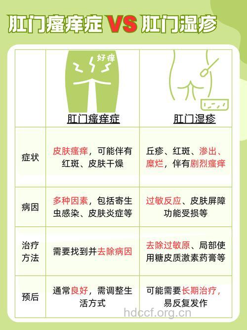 肛门湿疹应与哪些疾病作鉴别