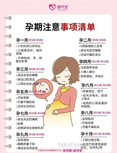 孕期有哪些注意事项