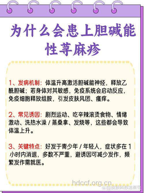 为什么会导致胆碱能性荨麻疹