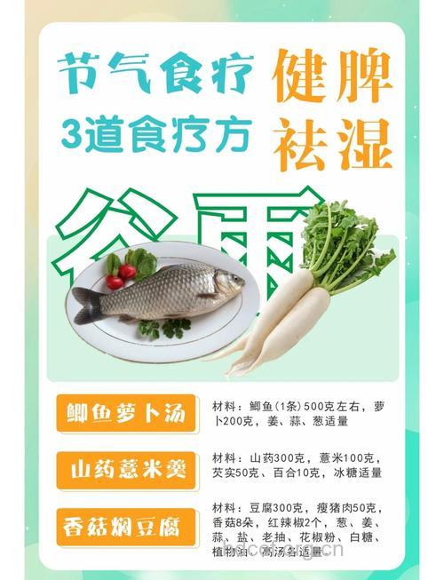 24节气谷雨养生的食疗药膳