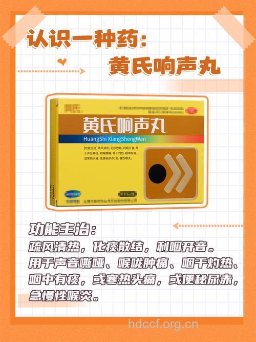黄氏响声丸的组成及作用