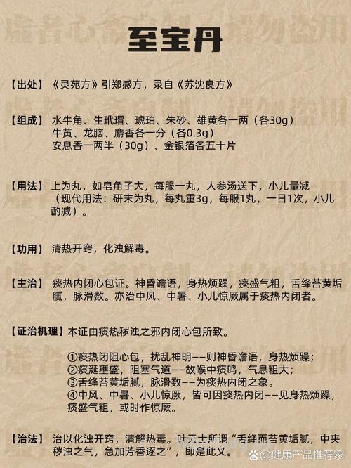 回阳无价至宝丹的组成及作用