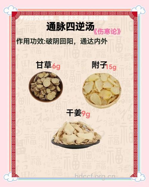 回阳通脉饮的组成及作用