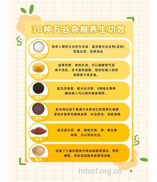 五谷杂粮的养生原理