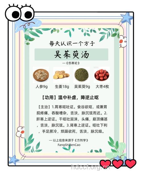 吴茱萸汤的组成及作用