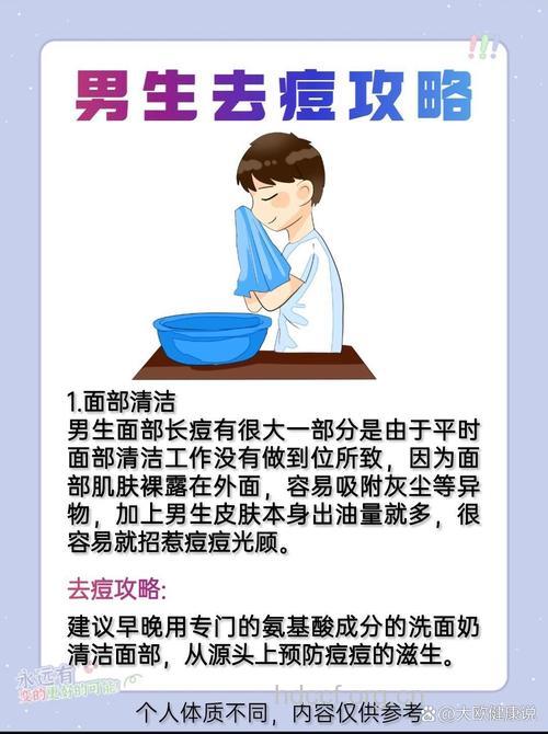 男性祛痘内外护理7秘诀