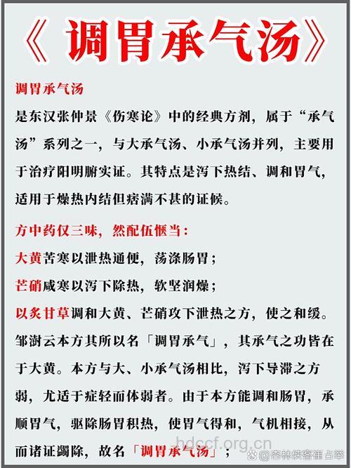 调胃承气汤的组成及作用