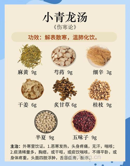 小青龙汤的组成及作用