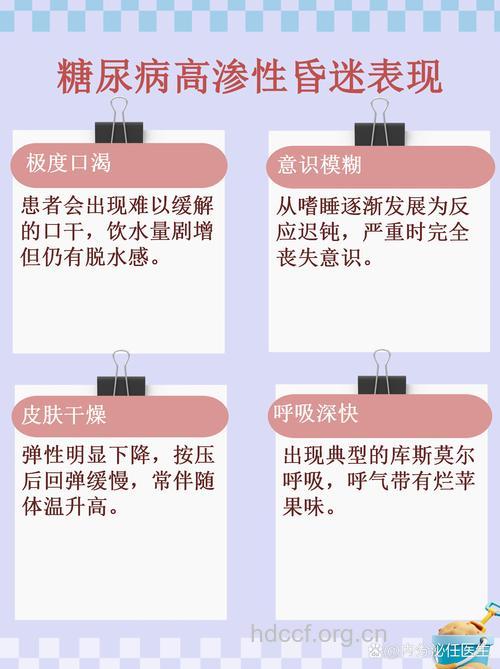 糖尿病高渗性昏迷的诱因