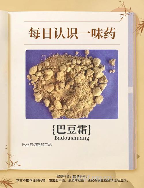 巴豆霜的功效与作用 巴豆霜图片