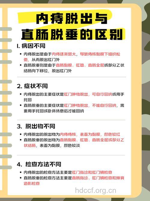 直肠脱垂需要和什么疾病区分