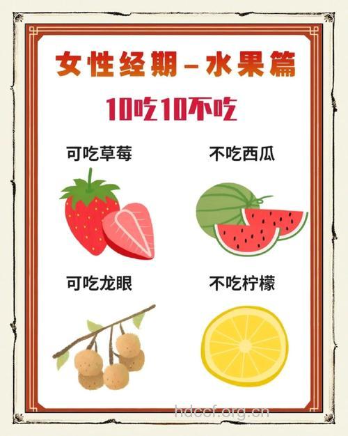 注意 女性经期不能吃哪些水果