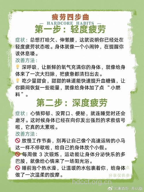 从疲劳到癌症或许仅有4步