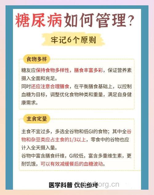 糖尿病治疗的原则是什么