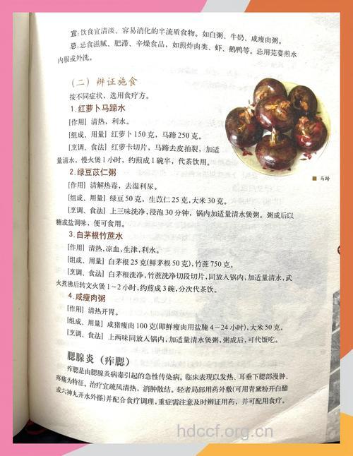 中医水痘食疗方