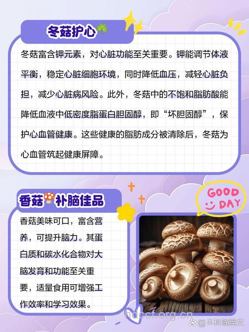 冬菇功效与作用