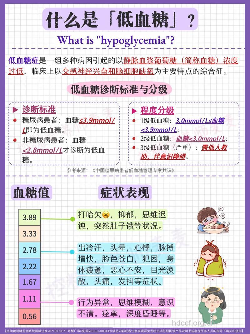 经常低血糖也要警惕糖尿病