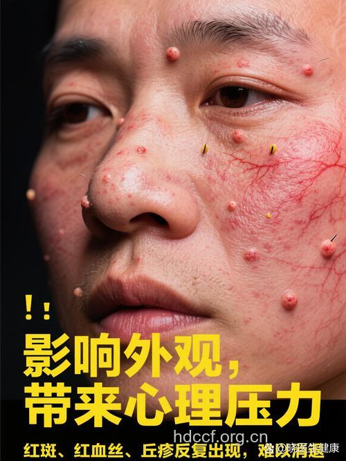 酒渣鼻有哪些临床表现