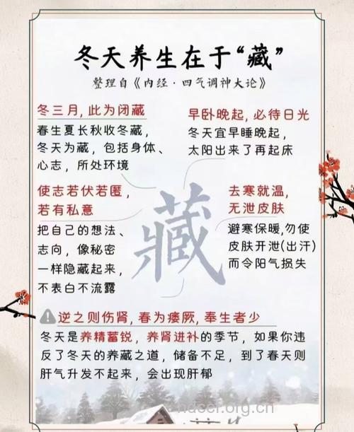 中医推荐 冬季的养生大全