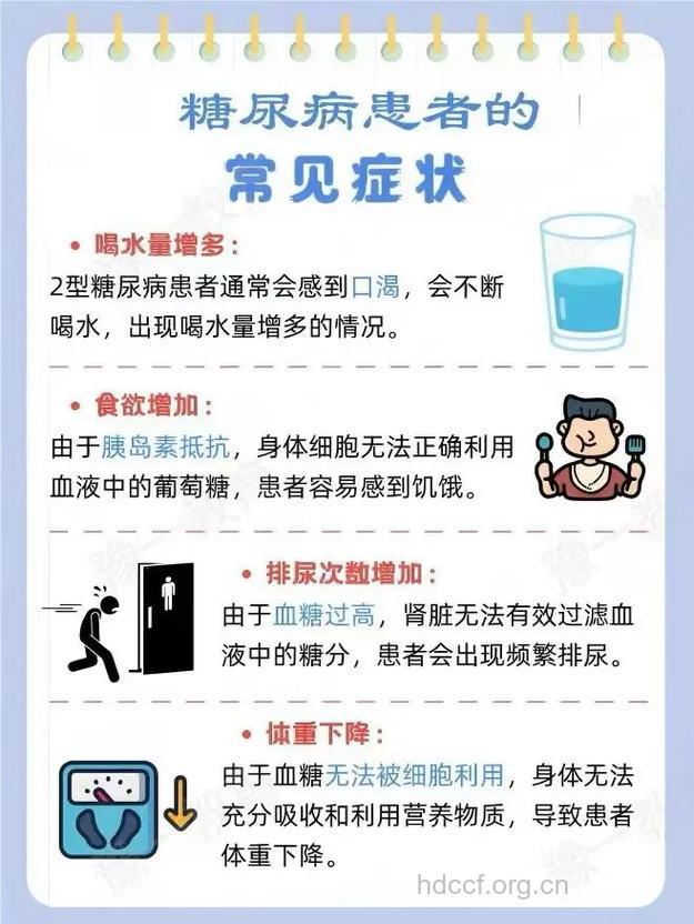 糖尿病症状分为三多一少