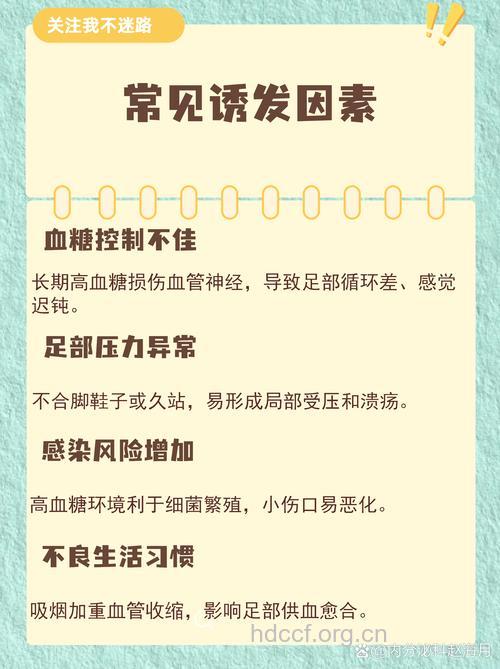 导致糖尿病病足的因素