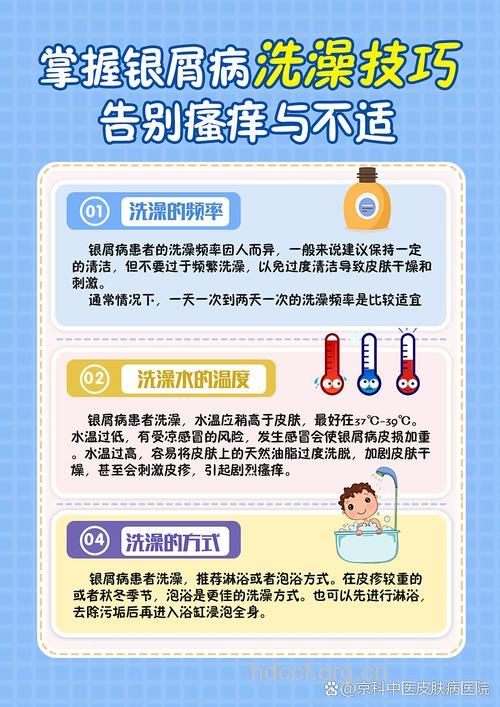 银屑病洗澡要注意!