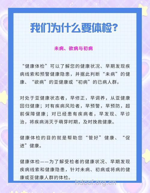 健康体检的重要性和意义