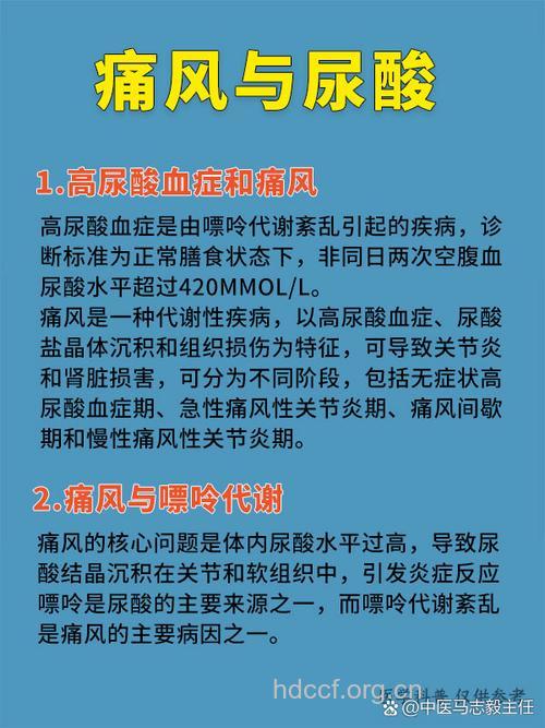 血尿酸高与痛风的区别和联系