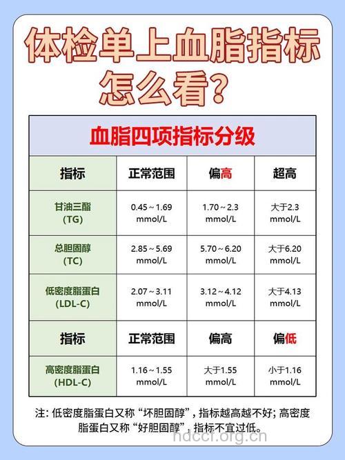 每个人的血脂标准不同