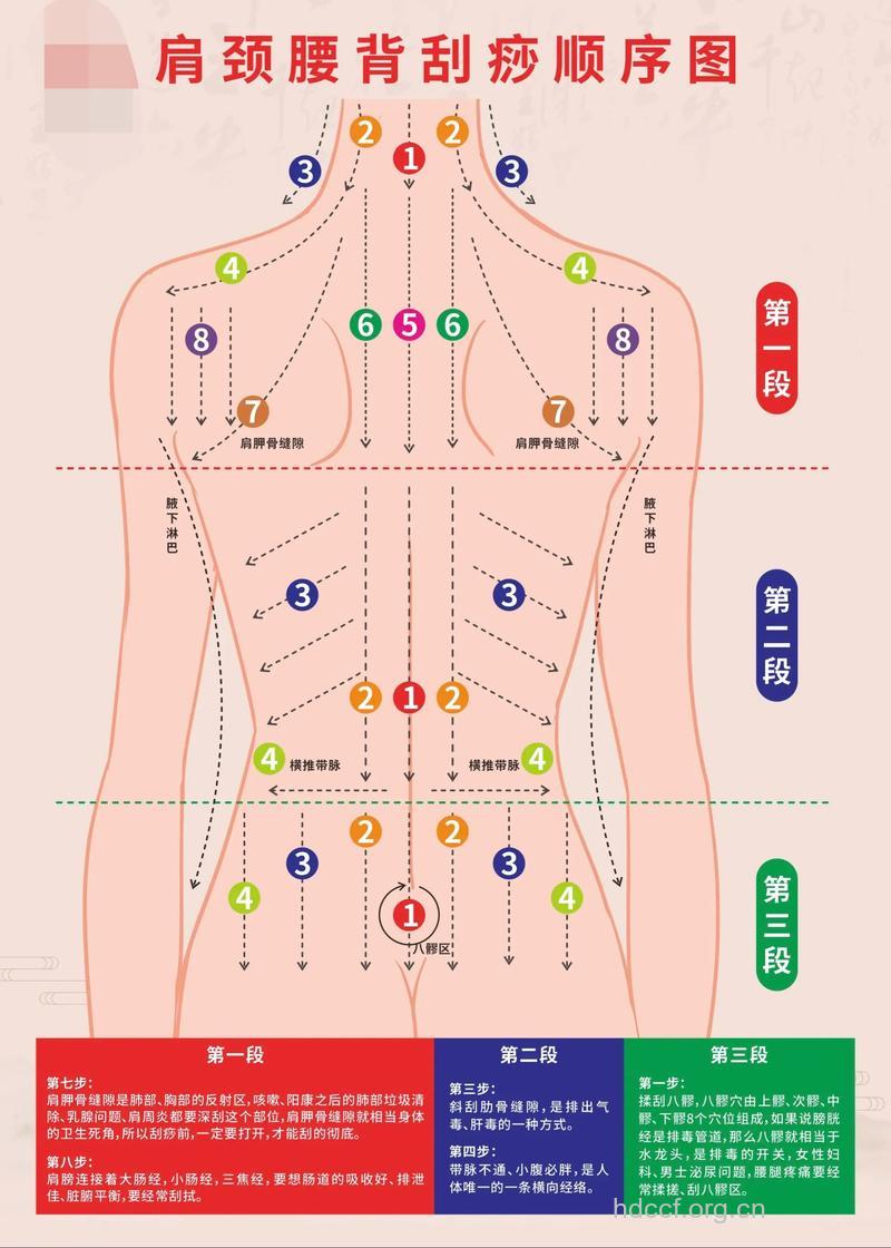 背部刮痧的按摩手法