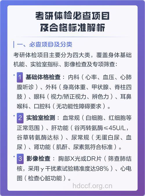 研究生体检时要注意哪些?