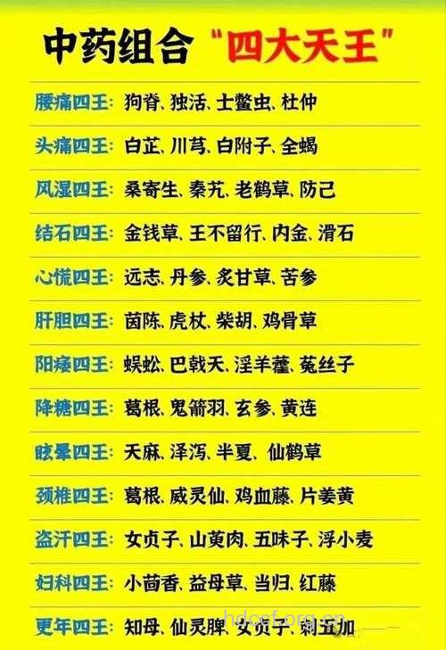 六大天王的功效与作用