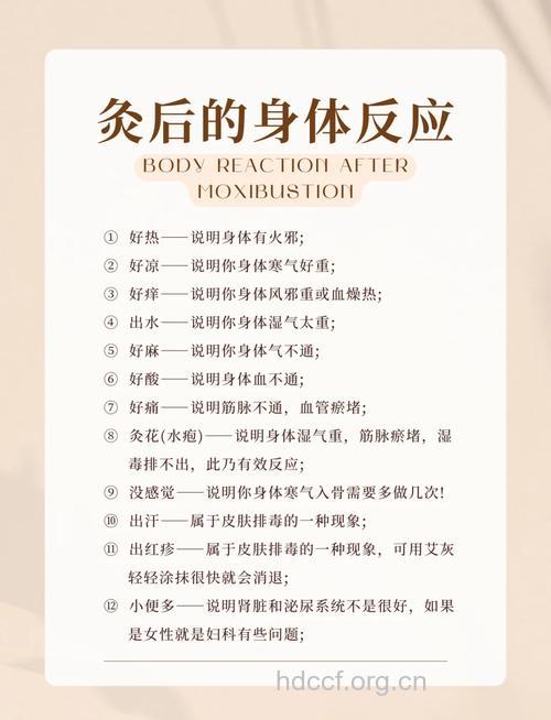 艾灸后的不同症状预示的疾病