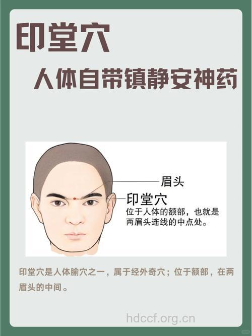 上班常按印堂穴精神又健康