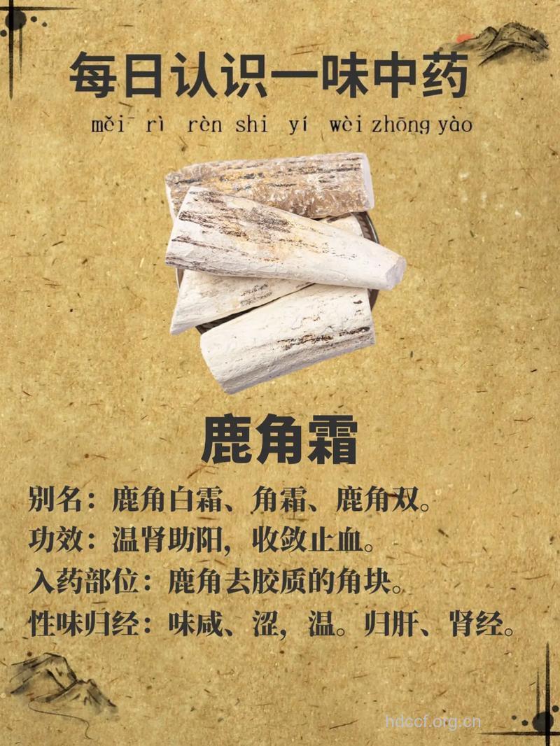 鹿角霜的功效与作用